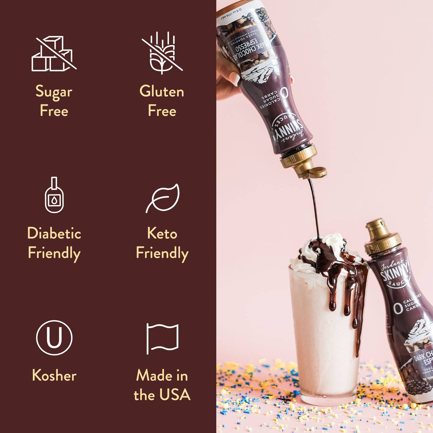 Jordan's Skinny Mixes - Sugar Free Dark Chocolate Espresso Sauce