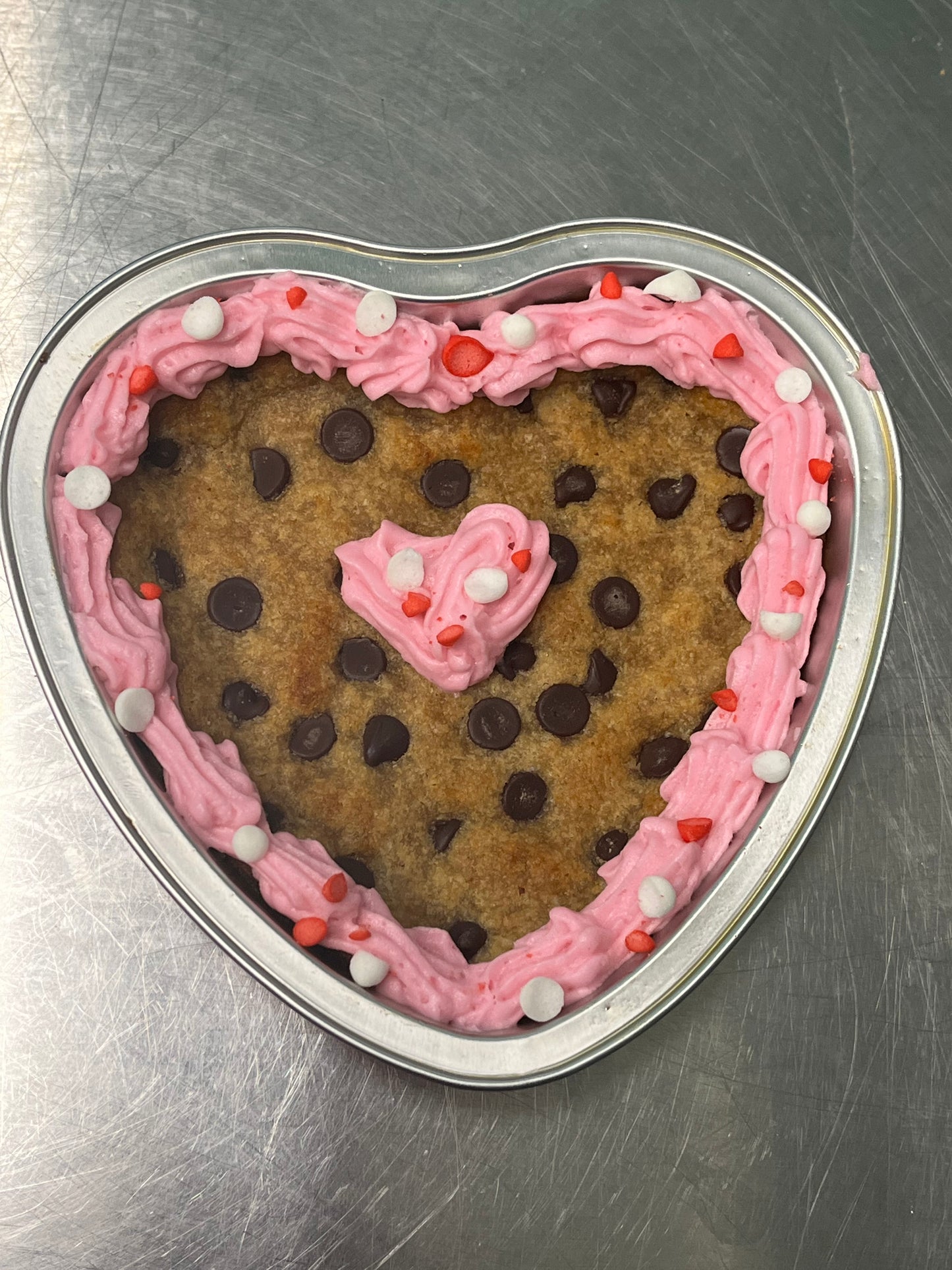 Valentine's Cookie Cake