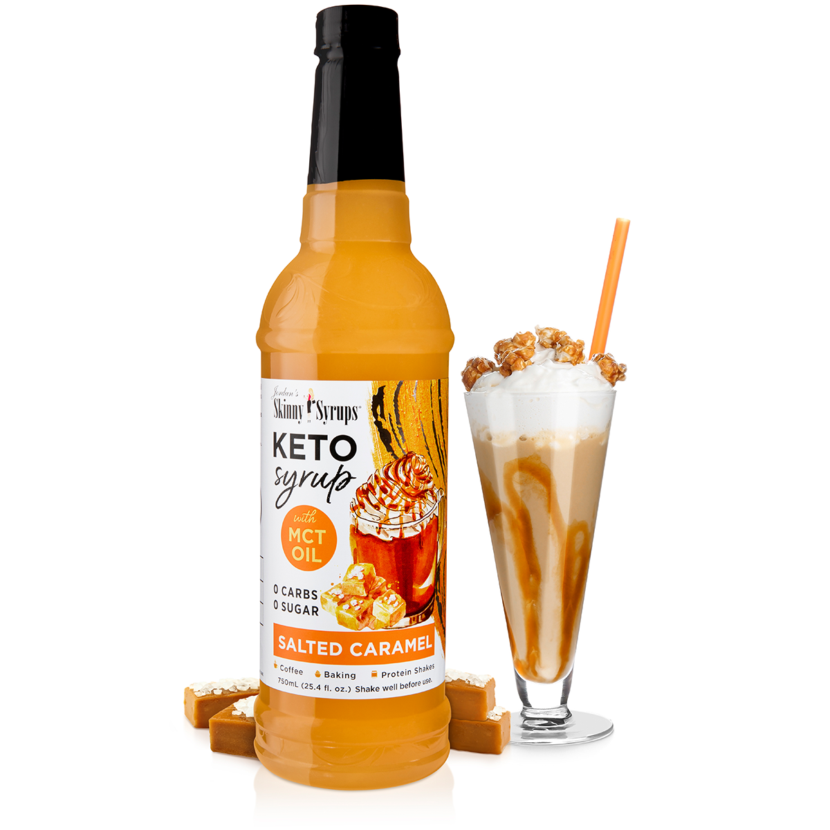 Skinny Mixes, LLC - Keto Salted Caramel Syrup with MCT Oil