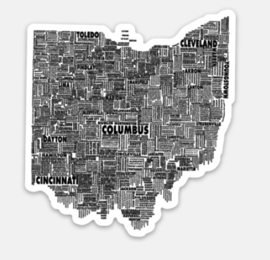 Mistake on The Lake - Ohio cities Sticker