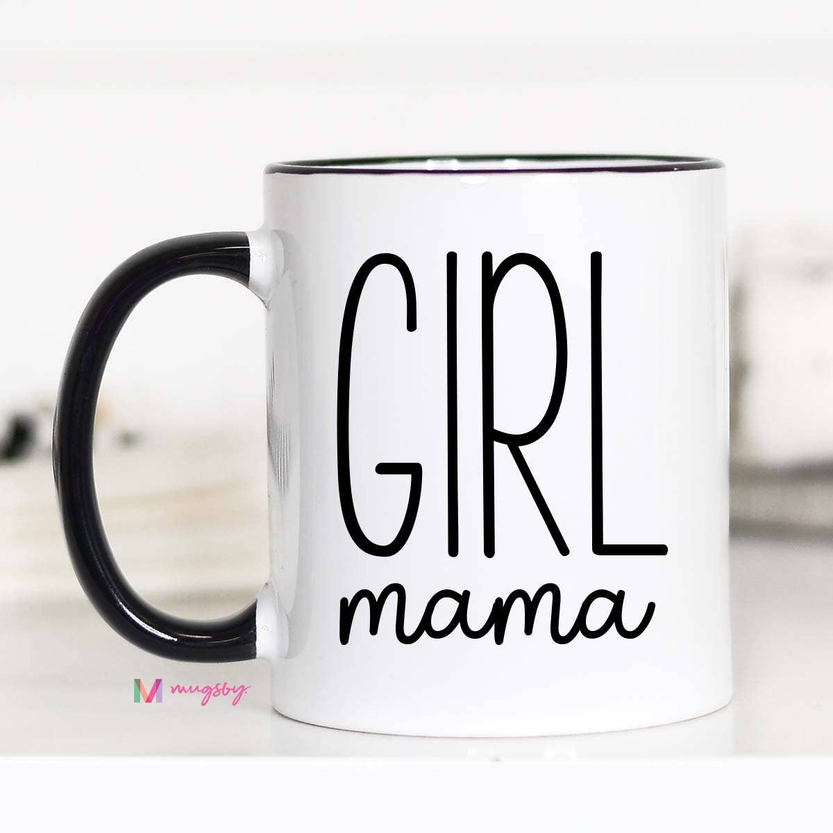 Mugsby - Girl Mama Modern Mother's Day Mug, Girl Mom